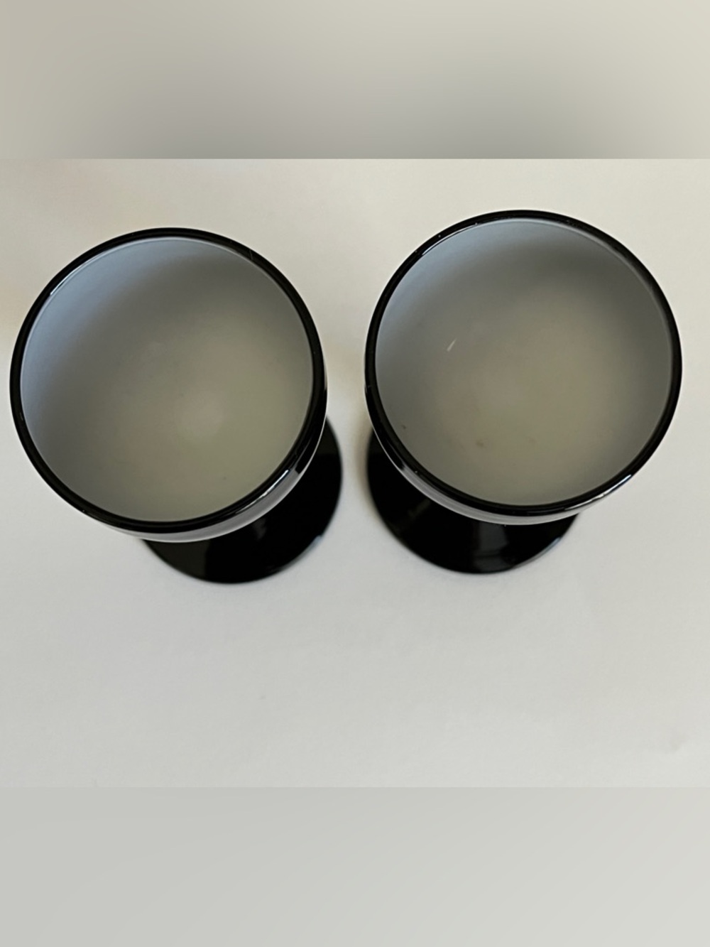 Carlo Moretti Murano MCM Black Cased Glass Cordial Liquer Vintage Glasses Italy - Picture 2 of 3